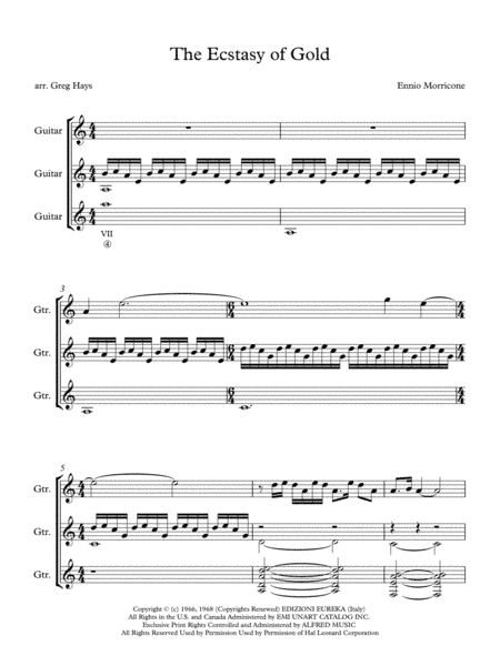 The Ecstasy Of Gold from THE GOOD, THE BAD AND THE UGLY (arr. Greg Hays)