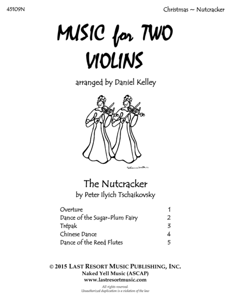 The Nutcracker for Violin Duet - Music for Two Violins (arr. Last Resort Music Publishing)
