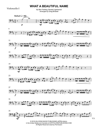 What A Beautiful Name (arr. Greg Birdwell)
