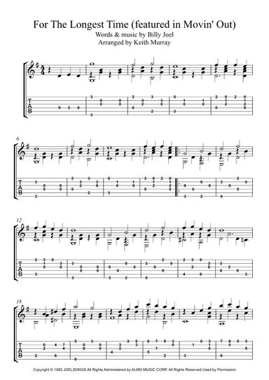 The Longest Time (arr. Keith Murray)