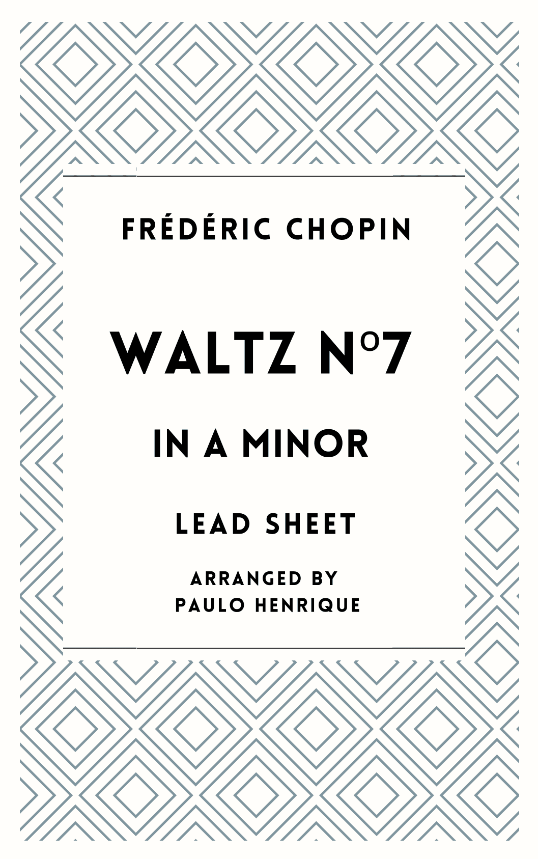 Waltz N°7 in A Minor - Lead Sheet (arr. Paulo Henrique)