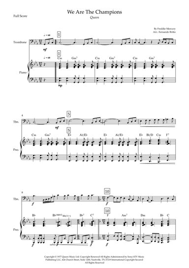 We Are The Champions (arr. Fernando Britto)