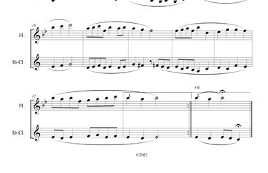 Christ the Lord is Risen Today (Flute and Clarinet Duet) (arr. B. C. Dockery)