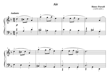 Purcell Air in D minor (arr. Ben Choupak)