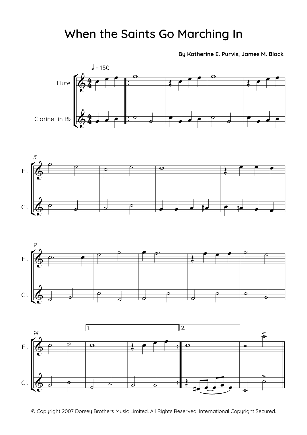 When The Saints Go Marching In (arr. Sales)