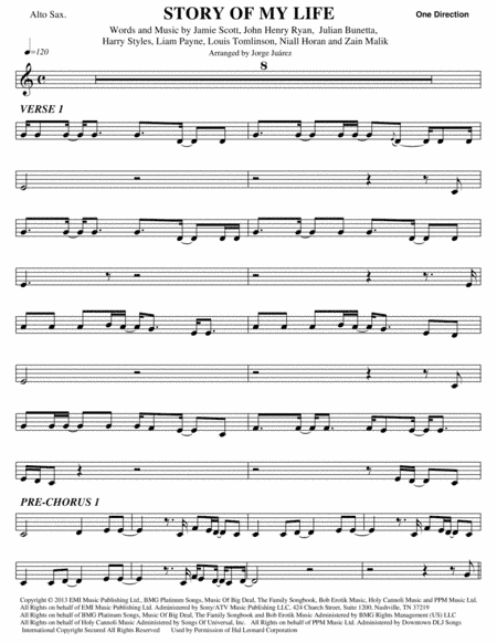 Story Of My Life (arr. Jorge Juárez)