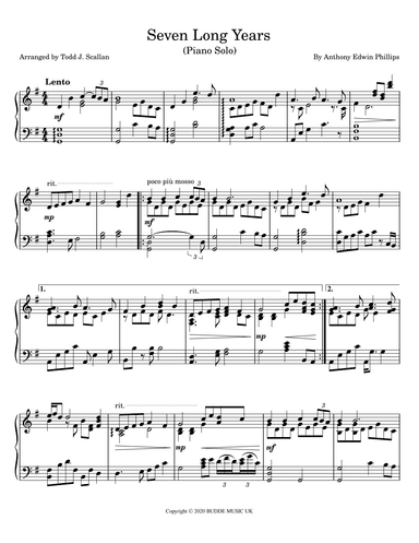 Seven Long Years (arr. Todd J. Scallan)