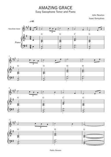 Amazing Grace (arr. Isaac Gonçalves)