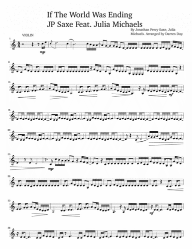 If The World Was Ending (arr. Darren Day)