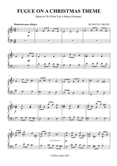 Fugue on a Christmas Theme (arr. SCMusic)