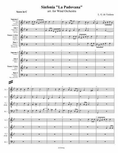 L. G. da Viadana - Sinfonia 'La Padovana' arr. for Wind Orchestra (arr. Xlomeg)