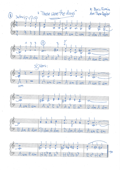 Those Were The Days (arr. Theo Degler)