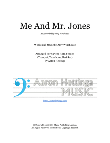 Me And Mr. Jones (arr. Aaron Hettinga)