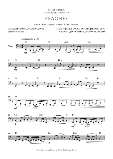 Peaches (arr. Danilo "Daca" Alves)