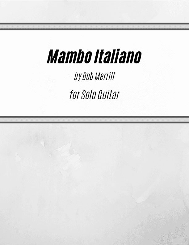 Mambo Italiano (arr. Kenneth Pasciak)