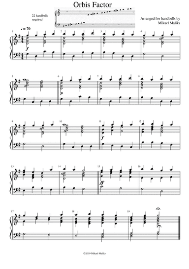 Three Gregorian Chants and a Fugue - 1. Orbis Factor
