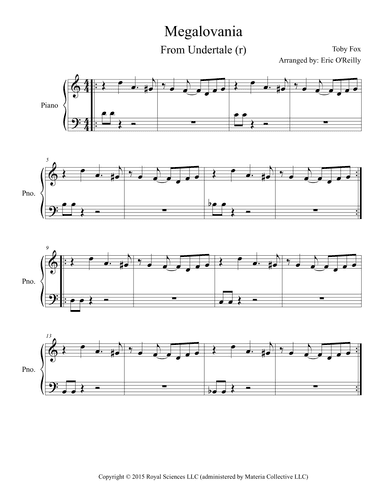 Megalovania (arr. Eric O'Reilly)