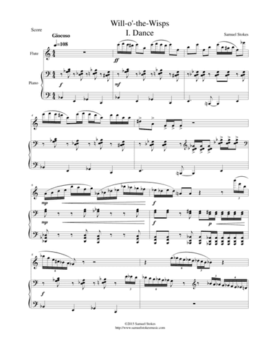 Will-o-the-wisps - for flute and piano