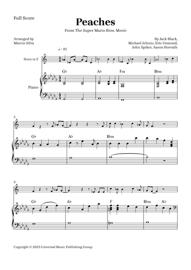 Peaches (arr. Márcio Silva)