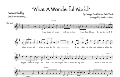 What A Wonderful World (arr. Brooks Holmes)