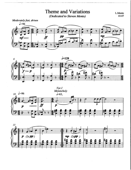 Theme and Variations