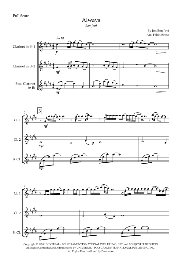 Always (arr. Fabio Britto)