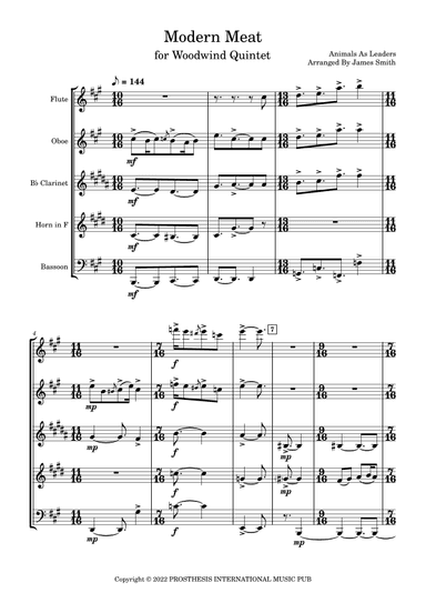 Modern Meat (arr. James Smith)