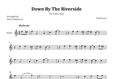 Down By The Riverside (For Violin Solo) (arr. Daniel Nakamura)