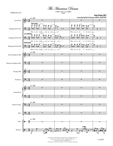 The American Dream (arr. Patrick Sheehan)