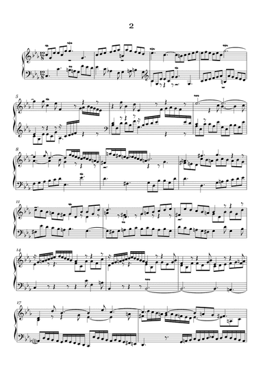 J.S.Bach:Three-Part Sinfonia No.2