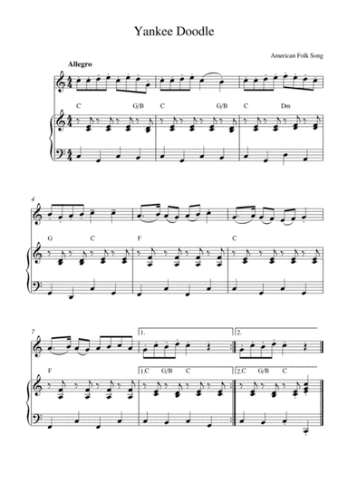 Yankee Doodle (arr. Kaiserin Rebecca)