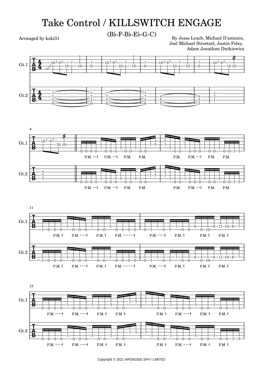 Take Control (arr. koki31)