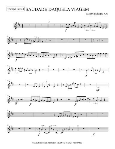 01-SAUDADE DAQUELA VIAGEM - Trumpet in Bb 4