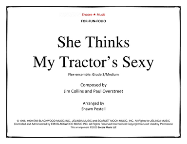 She Thinks My Tractor's Sexy (arr. Shawn Postell)