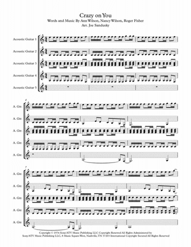 Crazy On You (arr. Joe Sandusky)