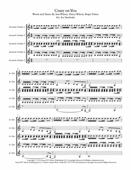 Crazy On You (arr. Joe Sandusky)