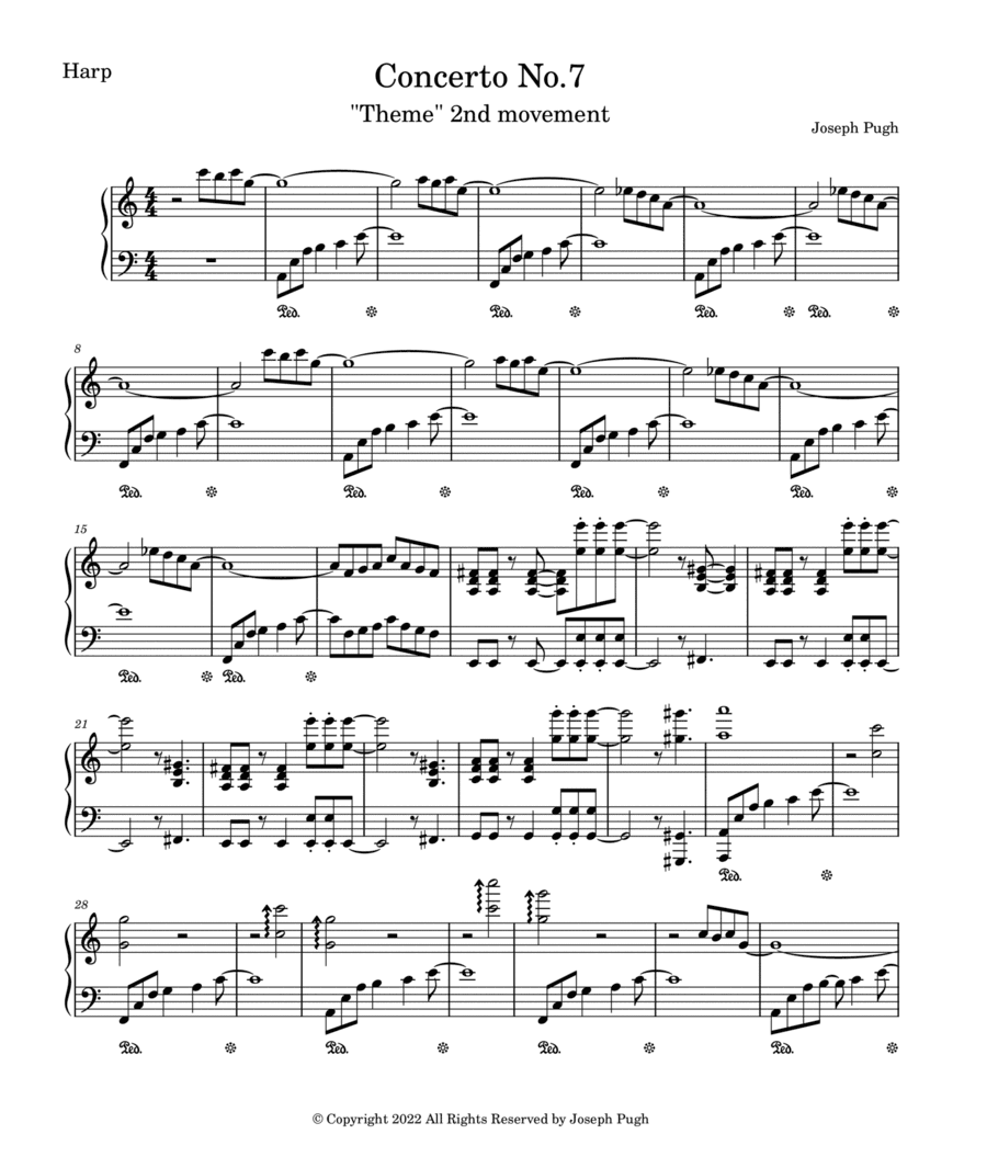 Concerto No.7 "Theme" 2nd movement