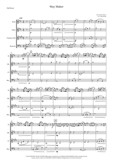 Way Maker (arr. Fabio Britto)