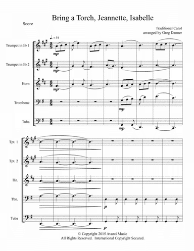 Bring A Torch, Jeannette, Isabelle (arr. Greg Danner)