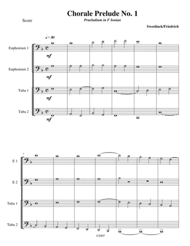 Chorale Prelude No. 1 (arr. Kenneth D. Friedrich)