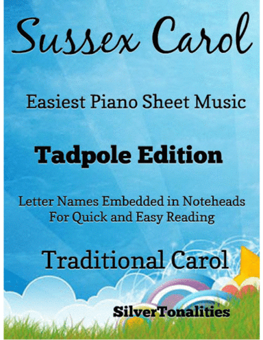 Sussex Carol Easiest Piano Sheet Music 2nd Edition (arr. SilverTonalities)
