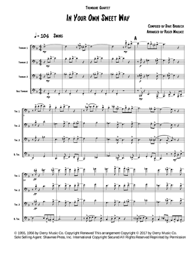In Your Own Sweet Way (arr. Roger Wallace)