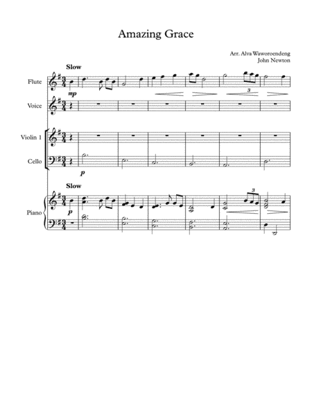 Amazing Grace (arr. Alva Lee)
