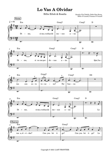 Lo Vas A Olvidar (arr. Anacrusa)