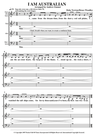 I Am Australian (arr. Andrew Emmet)