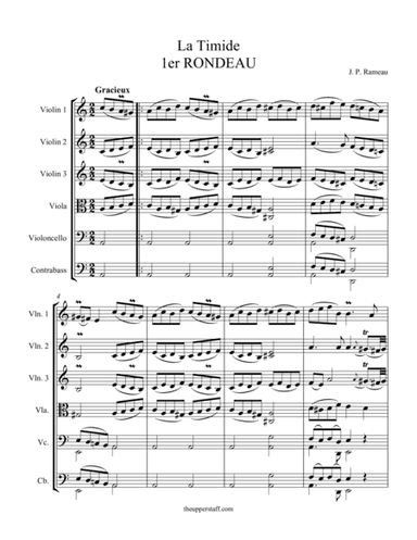 La Timide Rondeau I (arr. theupperstaff.com)