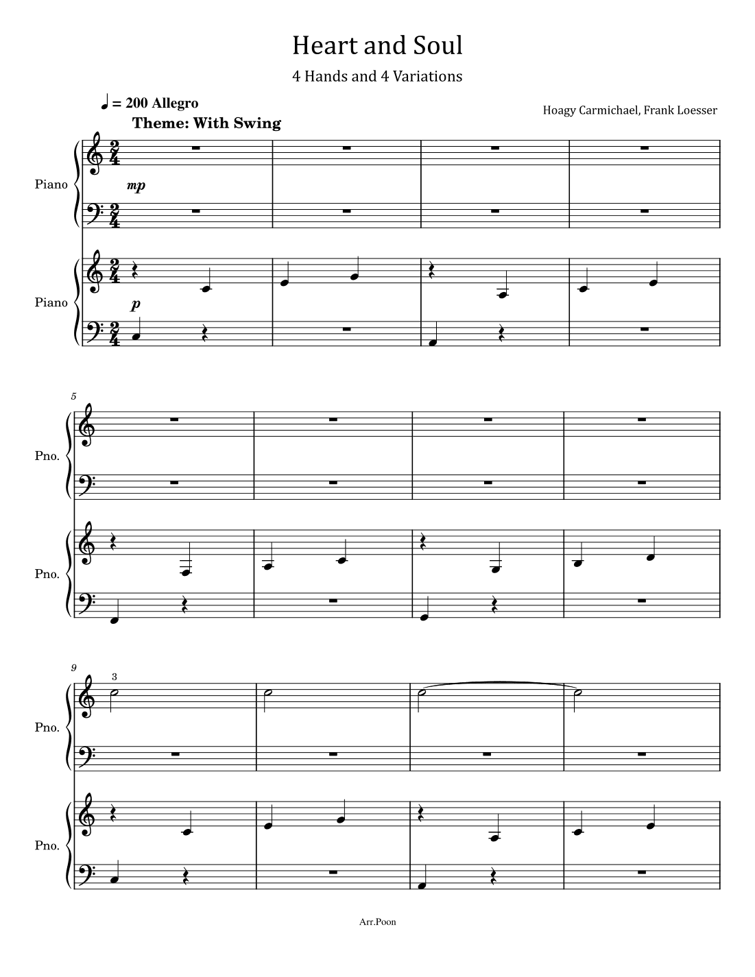 Heart And Soul (arr. poon)
