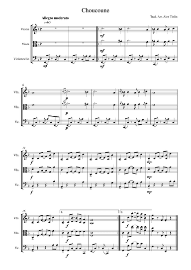 Choucoune (arr. Alex Tinlin)