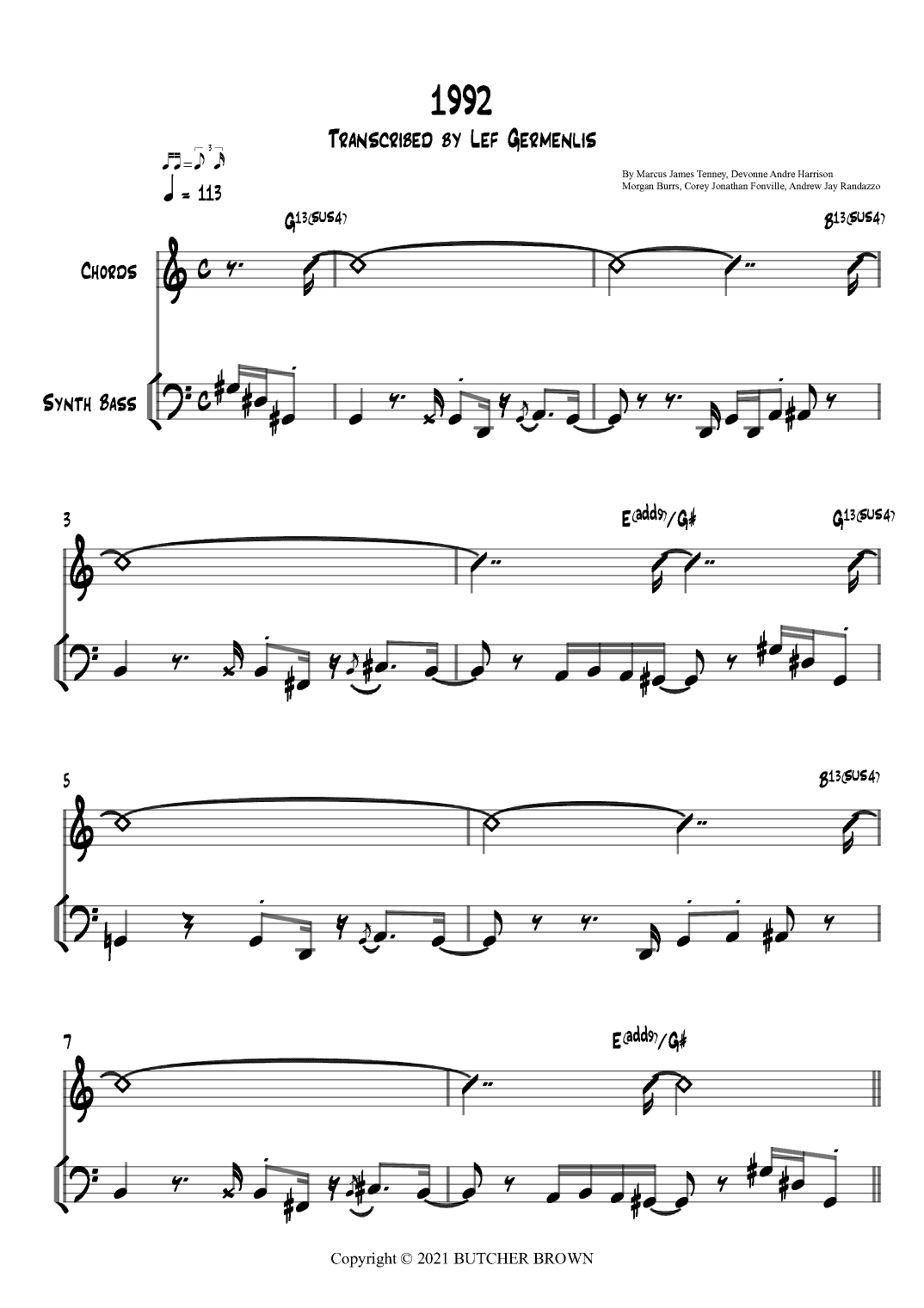 1992 (arr. Lef Germenlis)