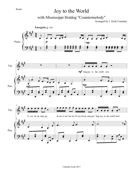 Joy to the World (arr. JC Publishing)